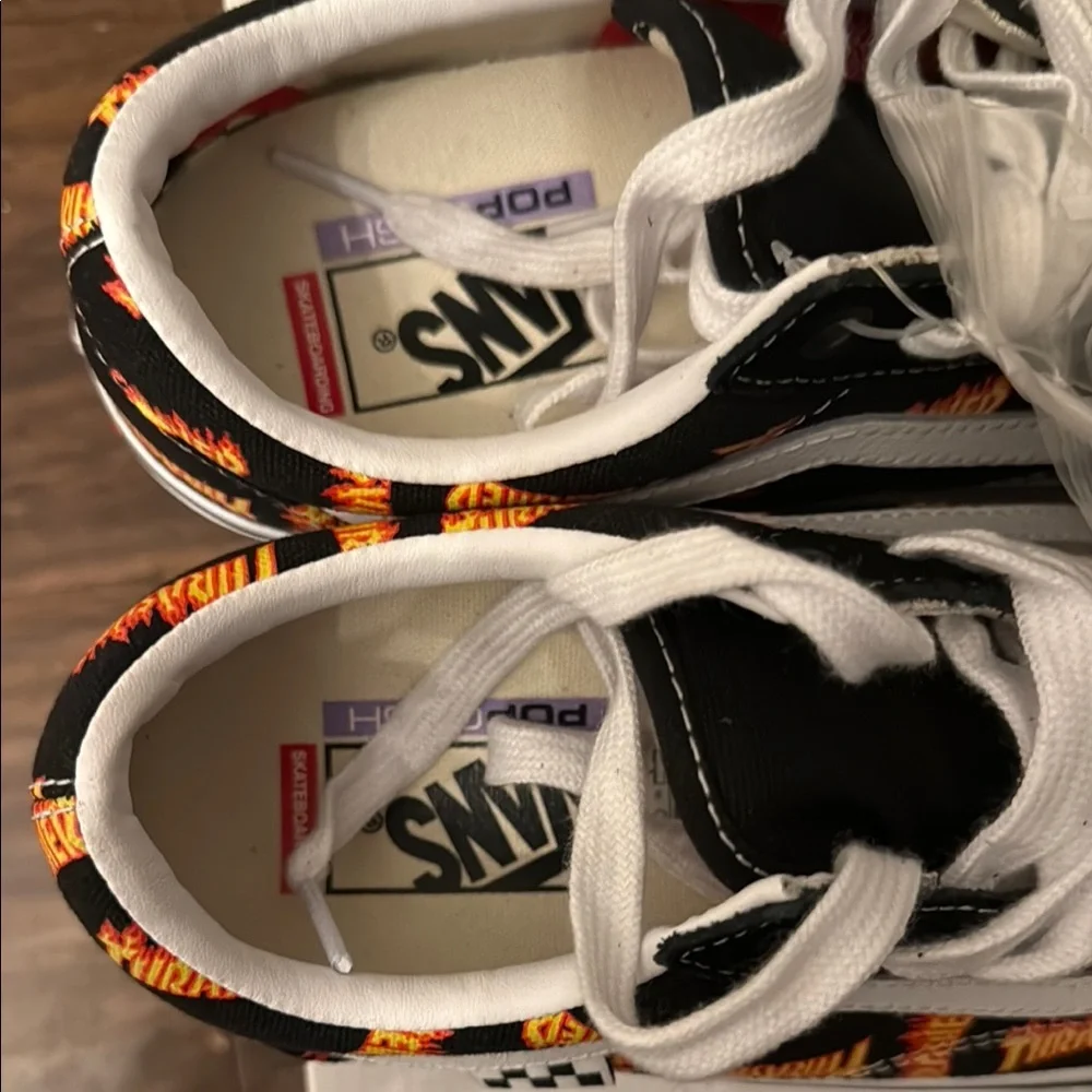 Vans Kids Thrasher Black and White Sneakers - Picture 4 of 6